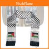 Palestine Flag Scarf 14*130cm Double Layered Polyester Fabric