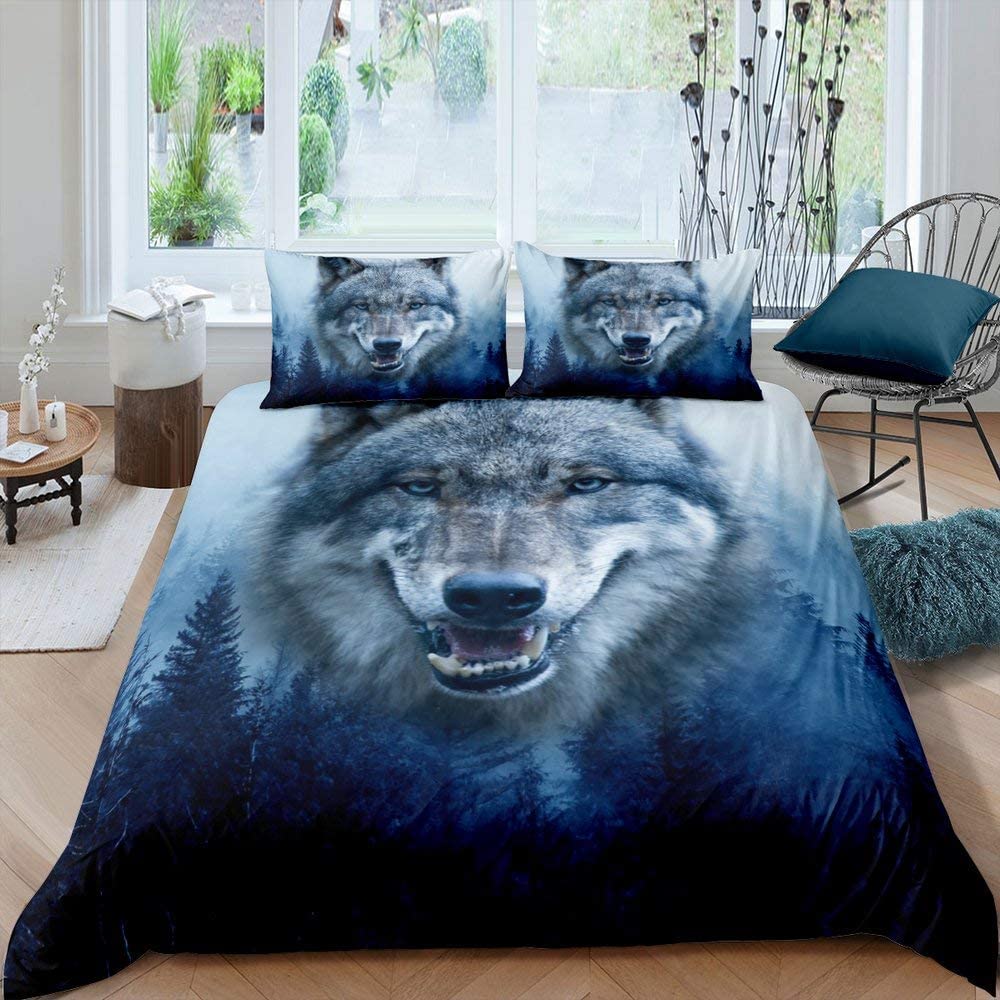 Comforter Boho Wolf - Wildlife Animal Theme
