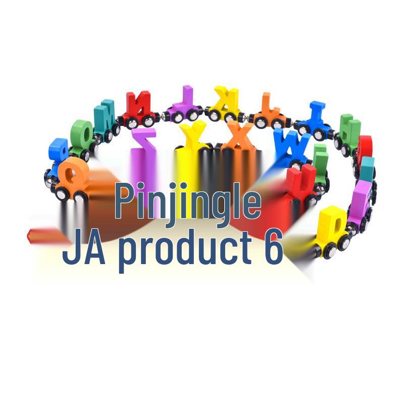 Magnetic Wooden Train Blocks: Educational Stacking Game for Kids