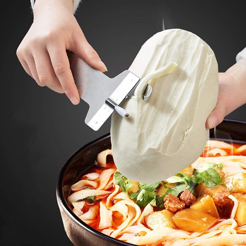 KINGZUO Washable Noodle Cutting Noodle Noodle Set of Thick for Commercial Cooking Kitchen Stainless Steel Blades, Maker, Cutter, 2, Handle,