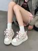 Leather thick-soled heightened ugly cute big-headed shoes for women's 2025 spring and autumn new models, light and comfortable soft-soled small bre