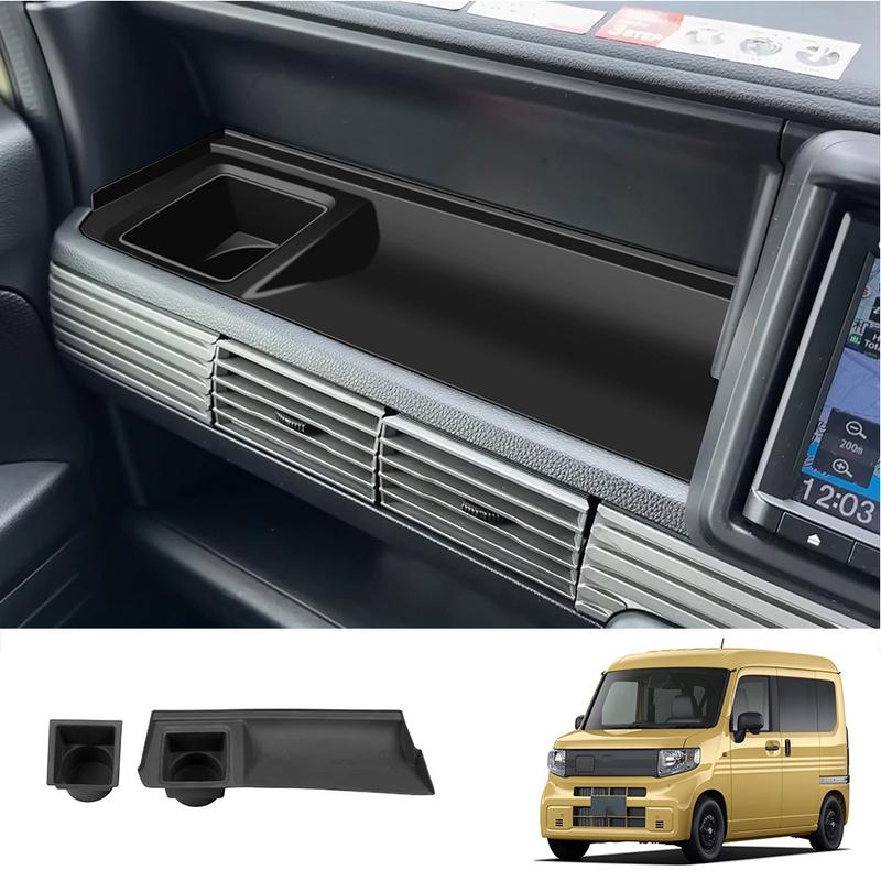 Front Dashboard Center Console Panel Water Cup Pad ABS Material Compatible with For Honda N VAN 2024+ RHD Model