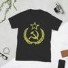 S T-Shirt CCCP Flag Hammer Sickle Novelty Pure Cotton Tee Shirt Short Sleeve Soviet Union T Shirt O Neck Clothing Printed