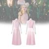 Enchanting Glinda Costume Dress For Women Featuring Vibrant Pink Corset Style Design For Magical Wicked Cosplay