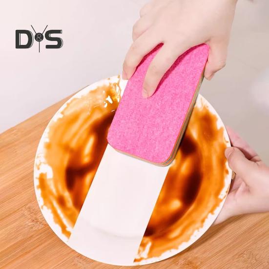 Burete din microfibră, rezistent la zgârieturi, design cu 12 straturi, reutilizabil, ușor de rupt, curățat eficient, instrument de bucătărie