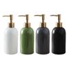 Stylish Lotion Bottle Ceramic Hand Sanitizer Bottle Press Dispenser Rust Free Shampoo Shower Gel Press Bottle