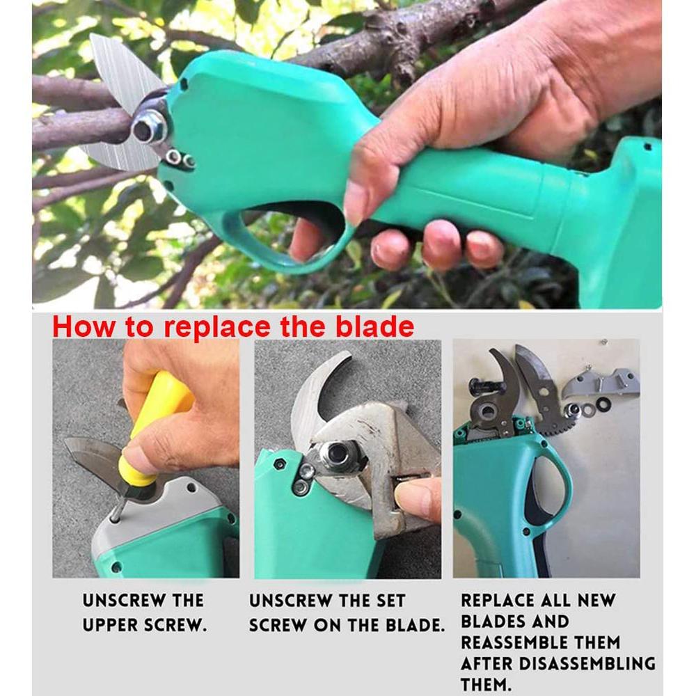 Buy Professional 21V Cordless Electric Pruning Shears with 1 Pack