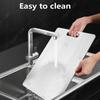 Stainless Steel Cutting Board for Kitchen Cooking Cutting Boards Portable Fruit Meat Chopping Double-Sided Cutting Board