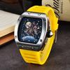 2025 New Barrel-shaped Space Astronaut Luminous Hollow Tourbillon Fashion Men's Quartz Watch