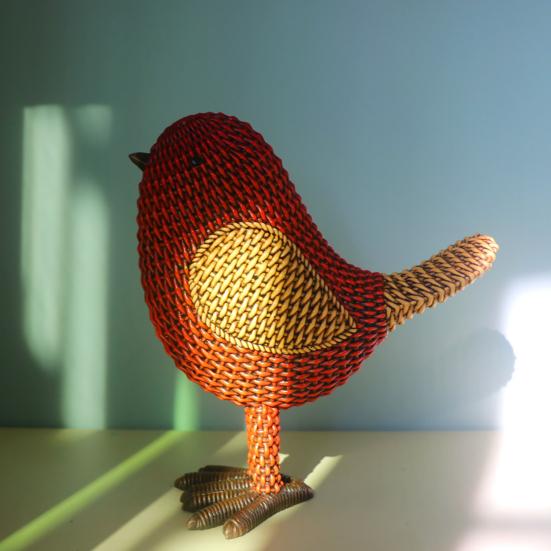 Bird Ornament Mini Design Portable Resin Decorative Statue  Appearance Figure Living