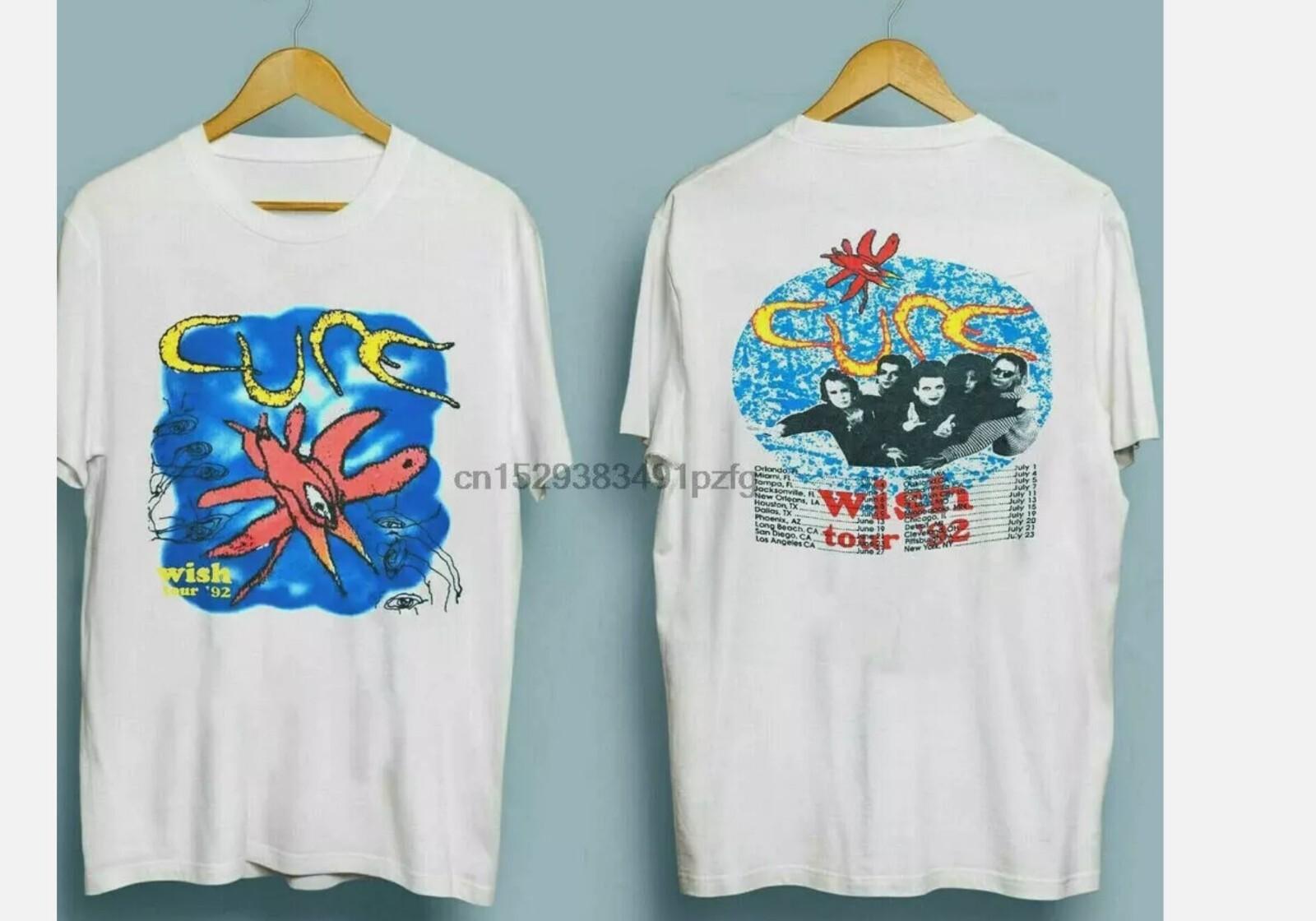 Vintage 1992 The Cure Wish Tour T-Shirt 90s Band Tee Robert Smith TOP Quality S