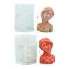 Elegant Portrait Resin Epoxy Molds Beautiful Girls Shape Figurines Decoration Creating Silicone Mold for Craft  Project