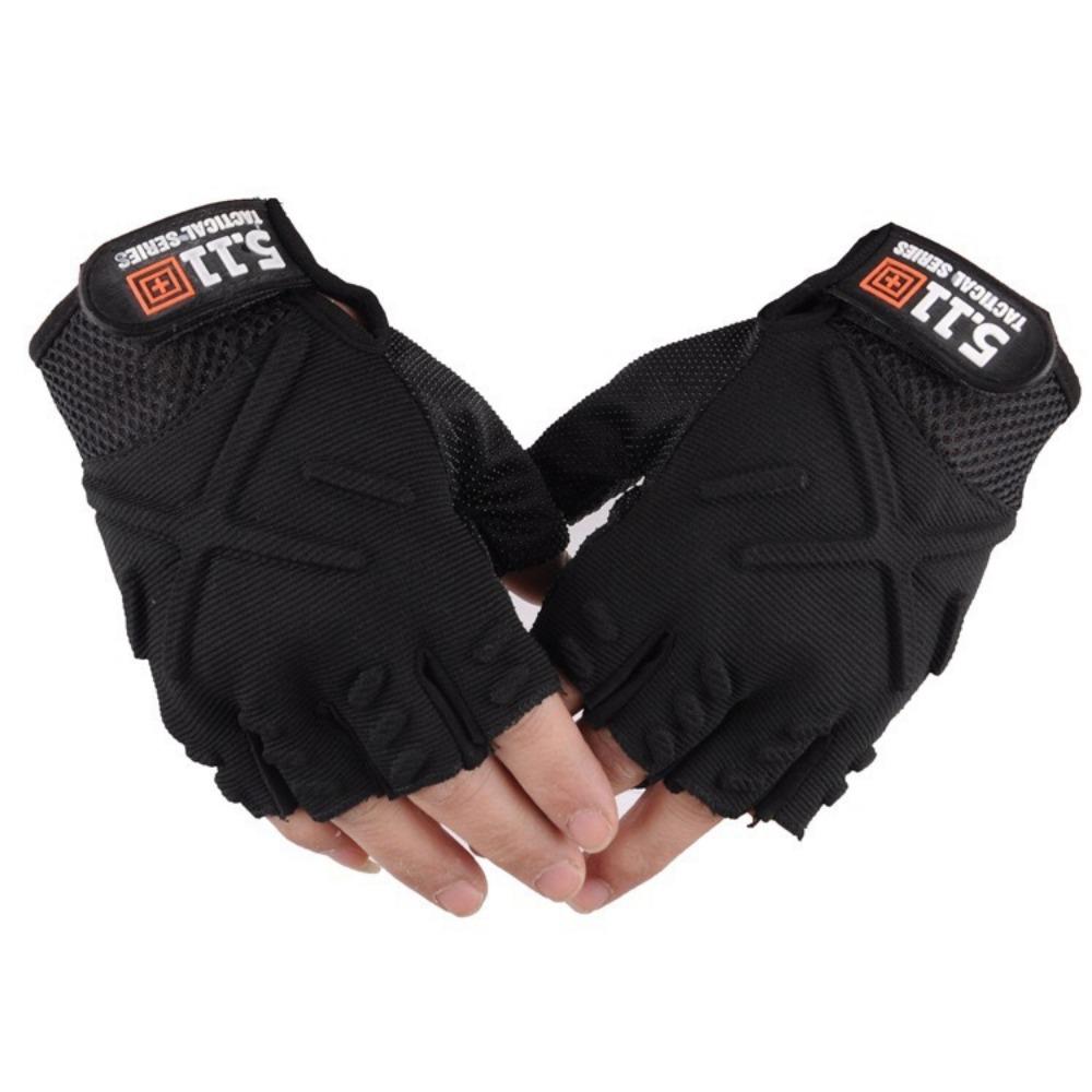 Fitness Gloves Outdoor Military Fans Cycling Sports Tactical Training Adventure Protection Multifunctional Knitted Gloves Half Finger