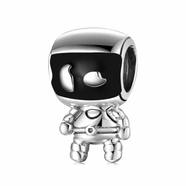 High Quality 925 Sterling Silver Rocket Shape Bead Charms Fit Original European Charm Bracelet Jewelry Making