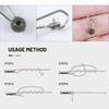 20Pcs Fishing Line Sinker Lock Snaps Fishing Clips Small Mini Design Easy To Carry Freshwater Stainless Steel Snaps Fishing Tackle