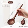 1Pc Wooden Mixing Spoon Long Handle Wood Tableware Japanese Style Soup Spoon  Dining Tableware
