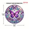 2D Flat Purple Butterfly Acrylic Decoration Sign, Christmas and Halloween Gift, Suitable for wall decoration, porch, room, villa, accents Home, Hallwa