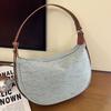 Exquisite denim rhombus hot diamond armpit bag women's 2025 new shoulder messenger bag fashionable dumpling bag