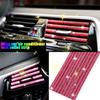 1-10pcs Diamond Car Air Conditioner Outlet Decorative Strips U Shape Clip Rhinestones Grille Sticker Car Accessories