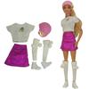 1 Set  Fashion 11.5 Inch Doll Dress Coat Trouser Bag Hat Elegant Skirt Daily Party 29cm Doll Clothes 1/6 Doll Accessories Toy JJ