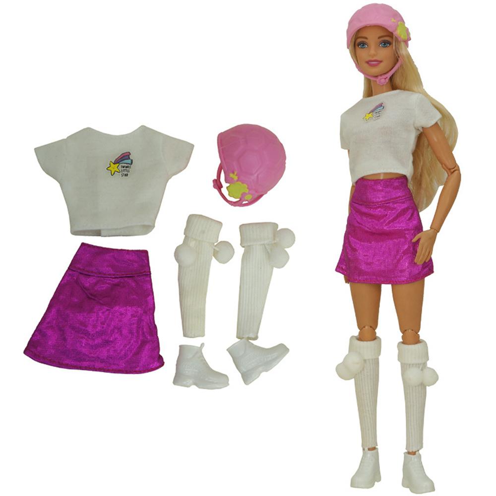 1 Set Fashion 11.5 Inch Doll Dress Coat Trouser Bag Hat Elegant Skirt Daily Party 29cm Doll Clothes 1/6 Doll Accessories Toy JJ