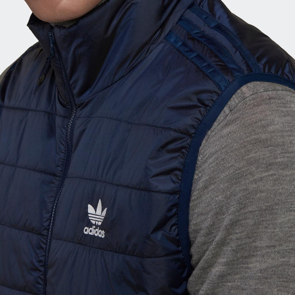 Adidas Originals Vests Men's Blue Stand Collar Moderate Other HL9216