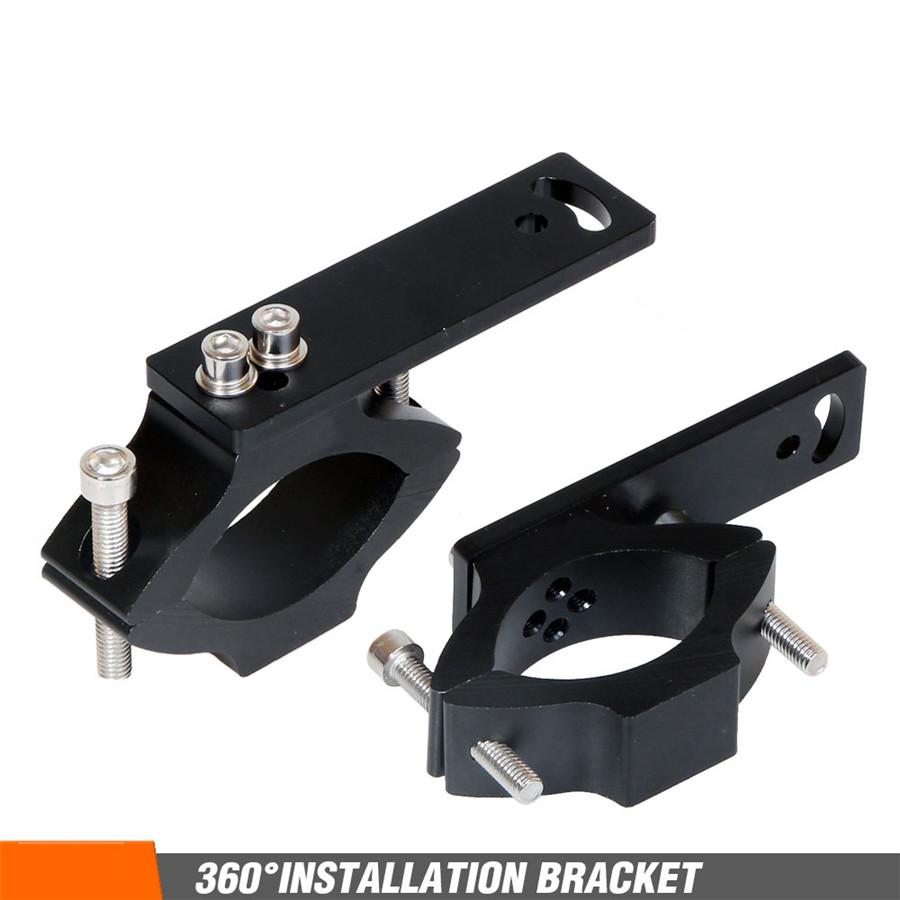 Aluminum Alloy Motorcycle LED Headlight Tube Fork Bracket Clamp Holder 22-36mm