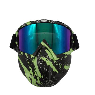 Fietsmaskerbril, off-road motorhelm, Harley retrobril, afneembare fietsbril