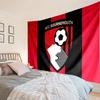 1PC Bournemouth Football Club Crest Tapestry Hanging for Bedroom,Livingroom, Playroom,Decor Art Room Wall Tapestry Holiday and Birthday Gifts