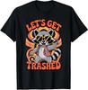 Groovy Raccoon Lets Get Trashed Meme Humor Vintage Unisex T-Shirt