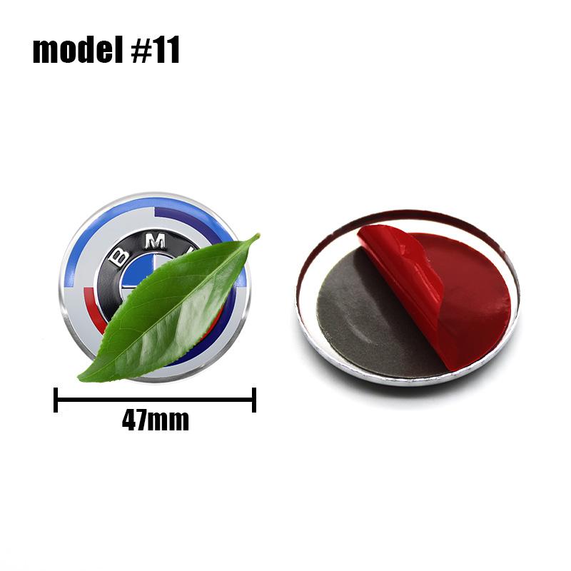 1Pcs 45mm 57mm 3D Car Steering Wheel Center Badge Sticker Auto Decal Accessory For BMW E60 E93 E87 G01 G20 X3 X5 F30 F20 E36 E46