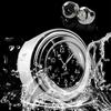 Universal 7/8 "Waterproof Chrome Motorcycle Bike Handlebar Mount Quartz Clock Watch Aluminum Luminous Clock Moto Black Amagi