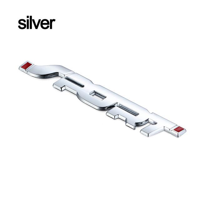 3D Metal Sport Car Side & Tail Sticker - SPORT Design