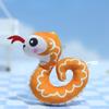 Adorable Plush Snake Keychain Cute And Creative Cartoon Animal Toy For Bags And Keys