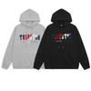 European and American Trendy Brands with Blue-red Towel Embroidery for Men and Women, Couples, Loose Casual Hooded Sweatshirts and Sweatshirts