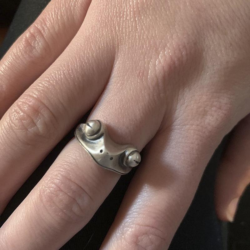 Retro Craft Creative Ring, Personalized Frog Lady Ring