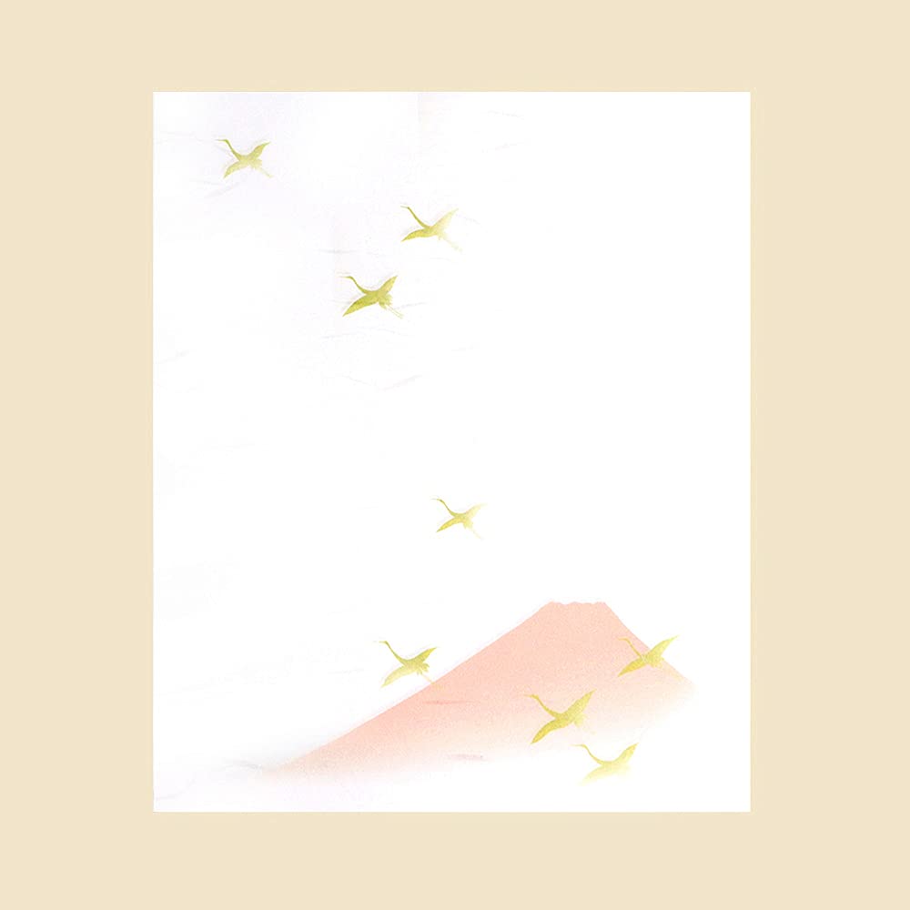 Kamiiso Sansho Made In Japan Kimono Beauty Kaishi (Japanese Paper) Set of 3 (Five-Story Pagoda, Mount Fuji, and Maiko)