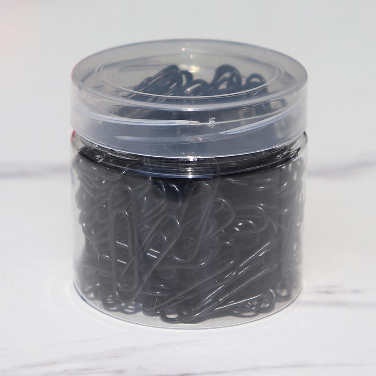 

200 шт. Скрепки для бумаги, скрепки для блокнота, закладки для файлов, нержавеющие скрепки, организация документов для офиса, школьные принадлежности чёрный