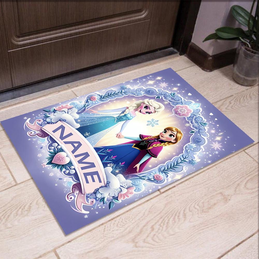 Custom Name Elsa Printed Carpet,Rug for Office Chair Living Room Bedroom Kitchen Room Decor Gifts.