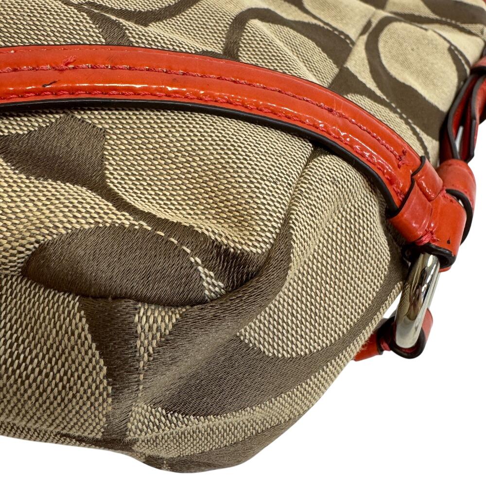 Coach 18903 Signature Canvas Umhängetasche beige Canvas Damen Gebraucht