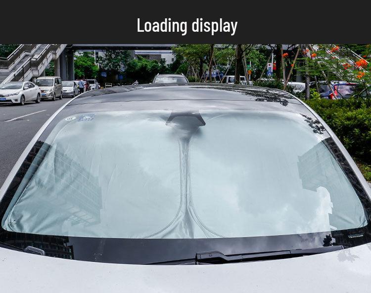 Tesla Model 3 Front Windshield Sunshade - Double Layer Heat Insulation and Sun Protection