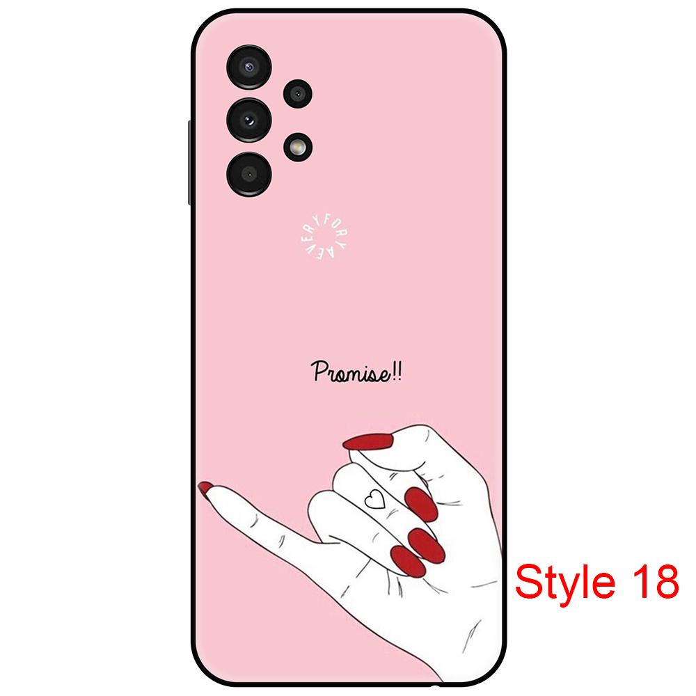 

Чехол с изображением панды, фламинго и улыбки для Samsung A13, мягкий милый чехол для телефона с рисунком мультфильма для SUN A13, черный мягкий силиконовый защитный чехол серебряный