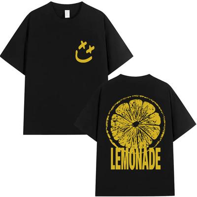 Louis Tomlinson Lemonade Tour Harajuku 2025 Summer Mens Womens Casual Y2K Fashion Cotton Loose Breathable Tshirt