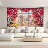 2D Pink Rose Flower Shop Backdrop Background Cloth