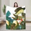 Ozz Manga Pandora Hearts Blankets Soft Graphic Plush Throw Blanket For Home Decor Airplane Travel Flannel Bedspread Bed Cover