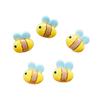 40 Pcs New Cute 11*11Mm Resin Mini Little Bee Flat Back Stone Figurines Diy Jewelry Wedding Scrapbook Manicure Accessories A129
