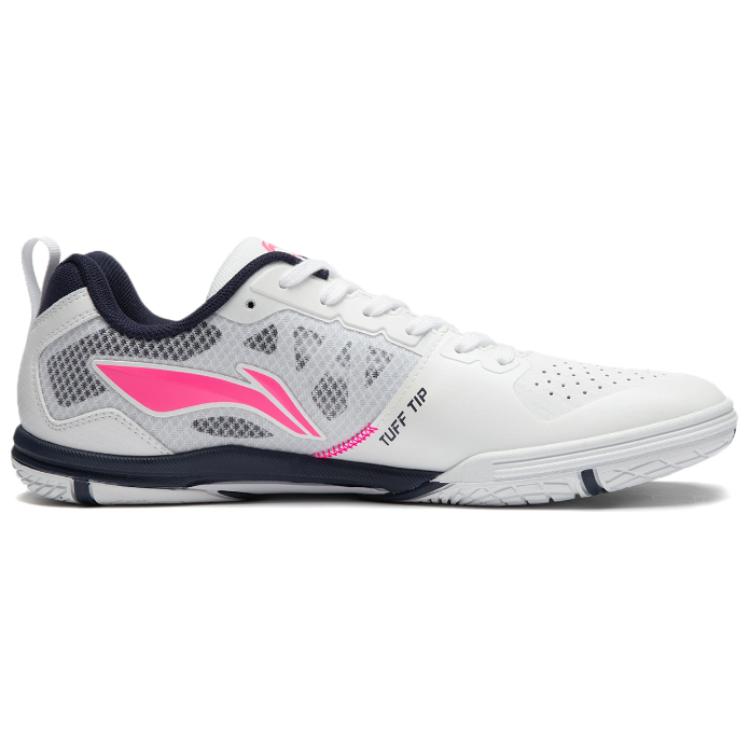 Li Ning Eagle Eye 2.0 Pro Komfortable Allsidige Slitesterke Sklisikre Lavsko Treningssko Unisex Sneakers Hvit Rosa APPU023-8