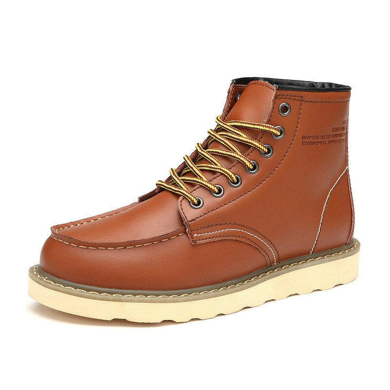 2025 Martin Stiefel Herren Winter Baumwolle Kurzstiefel High-Top Herren Wüstenstiefel Rindsleder Mid-Top Herrenschuhe Frühlingstide