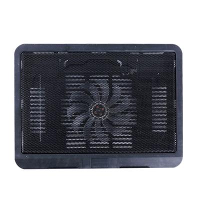 Přenosný stojan na chladicí podložku s tichým ventilátorem N19 napájený přes USB (Černá)