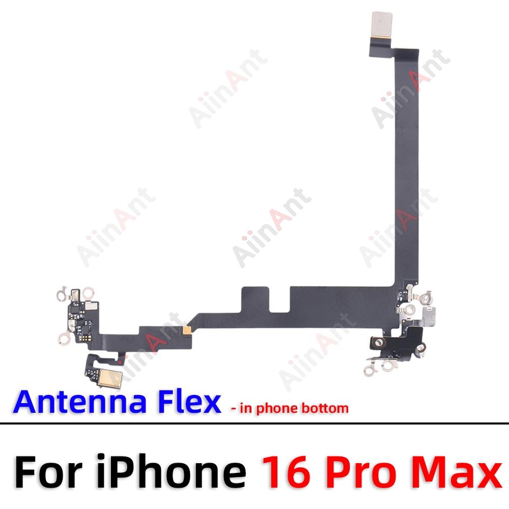 OEM NFC Bluetooth GPS Cellular Antenna WI-FI Signal Pressure Microphone Wifi Flex Cable For iPhone 16 Pro Max Plus 16e Parts